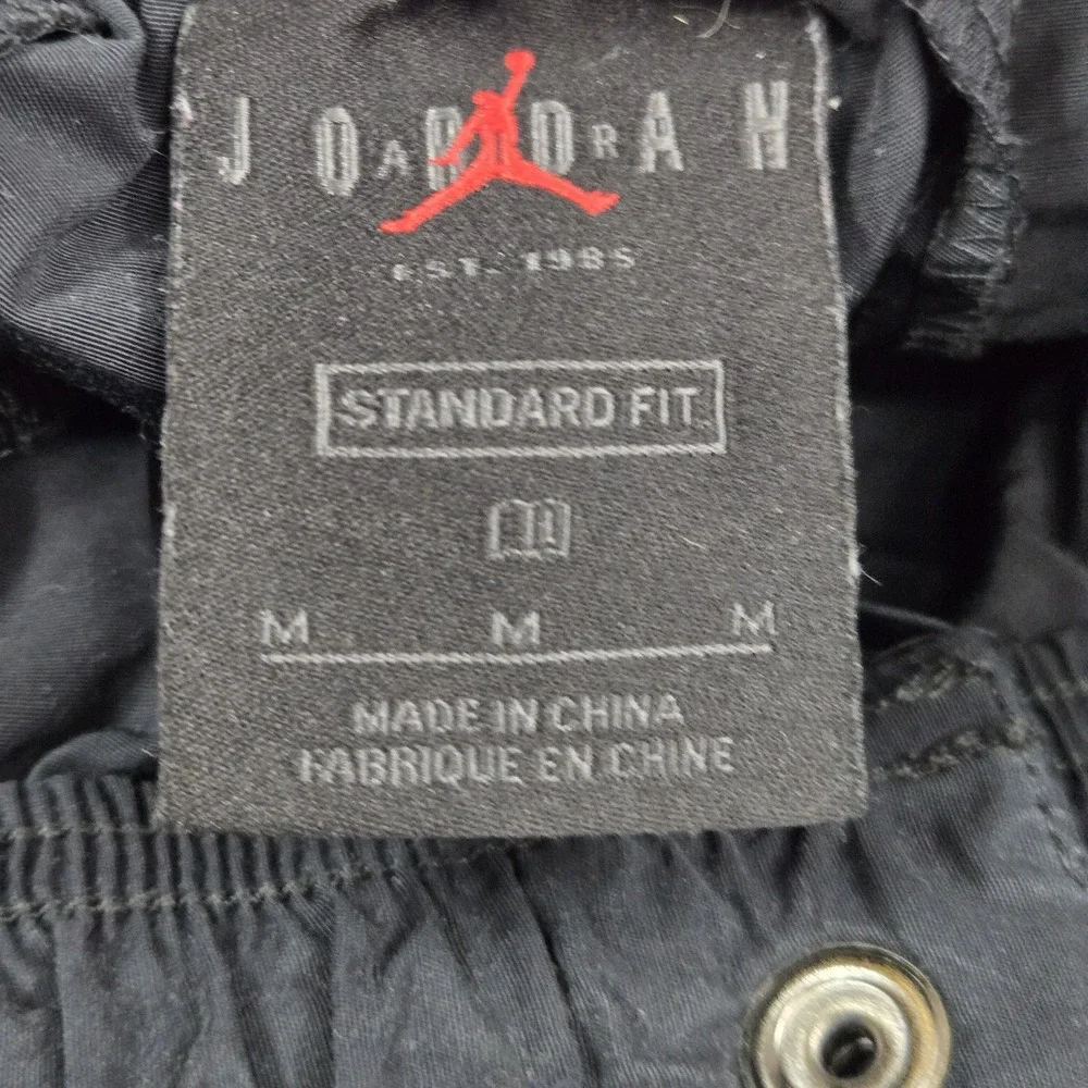 Jordan Men Activewear Pants M Black Flight Woven Cargo Straight 31